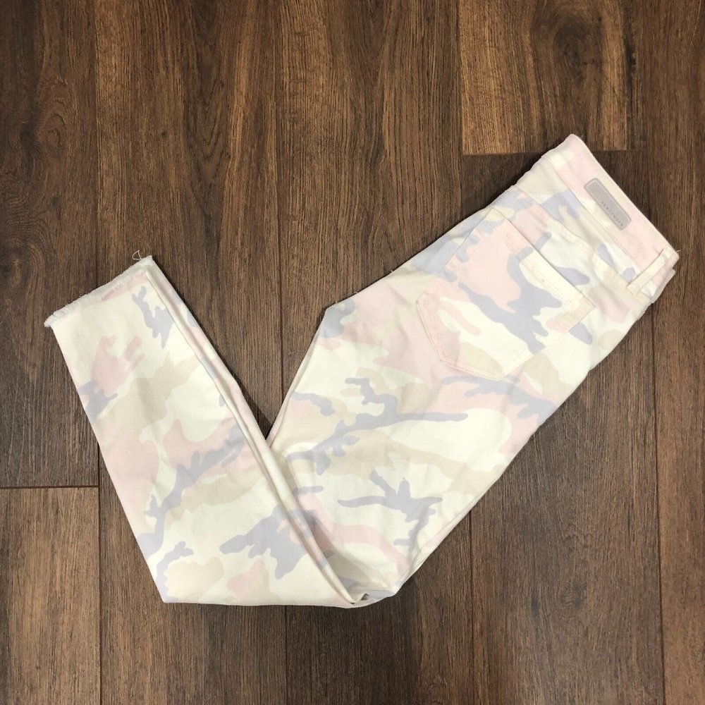 Sanctuary Denim Social Ankle Skinny Standard Rise Jeans Camo Womens Sz 28